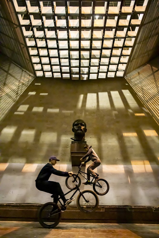 Разминка BMX фристайлеров