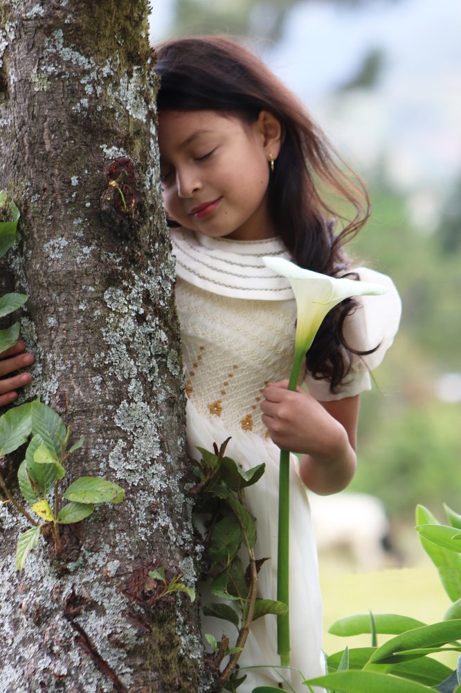 Hugging a tree