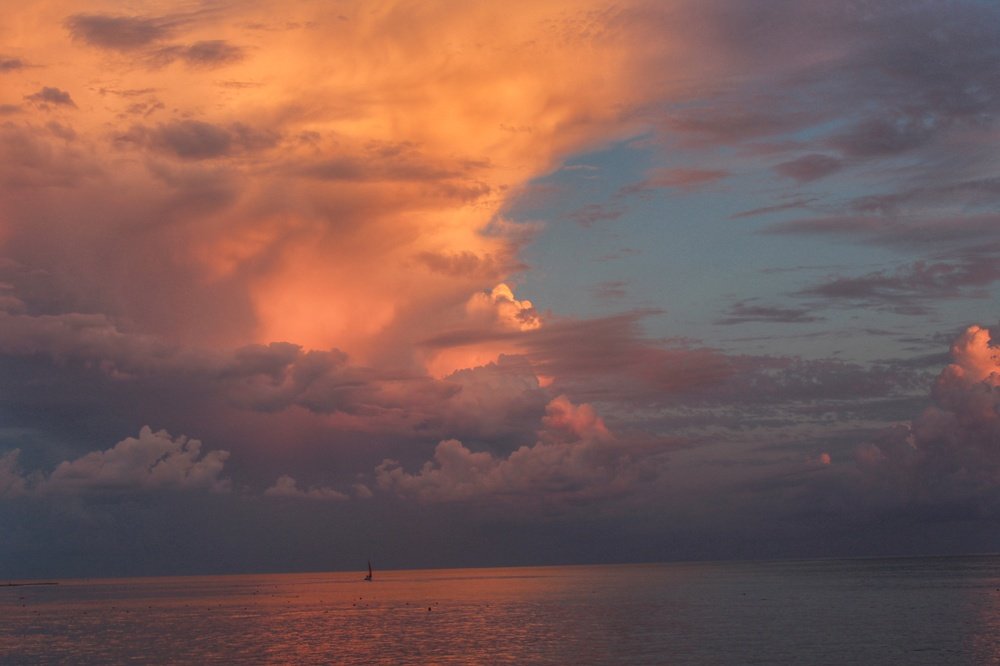 Закат на Черном море.