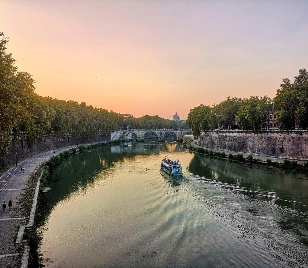 Roma at sunset