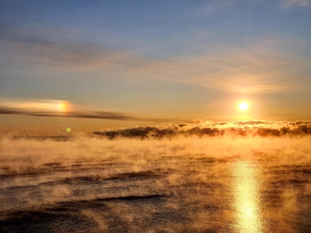 Байкал,Восход,Испарение