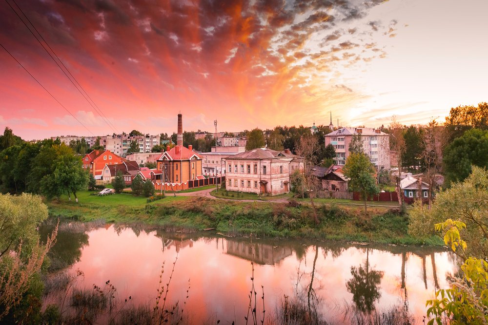 Розовый закат / Pink sunset