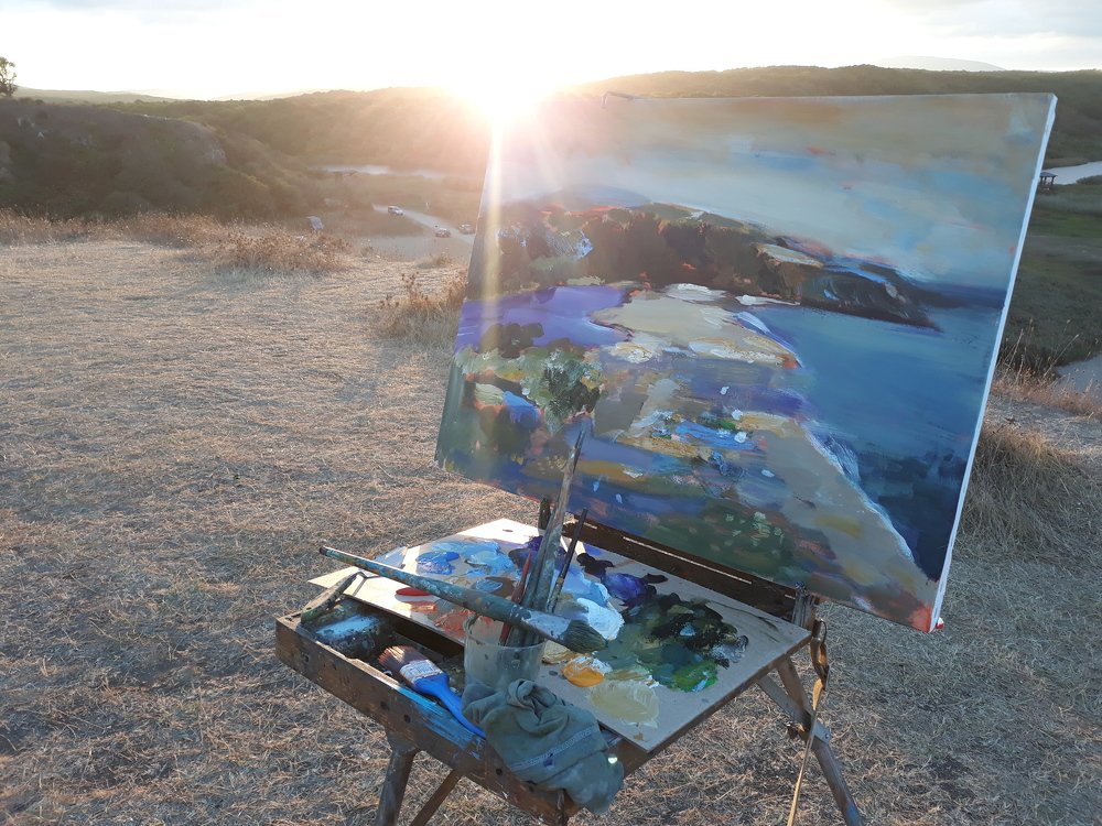 At sunset