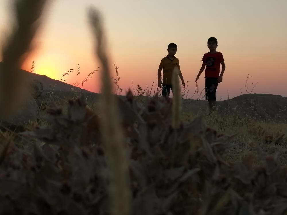 Children on mountain