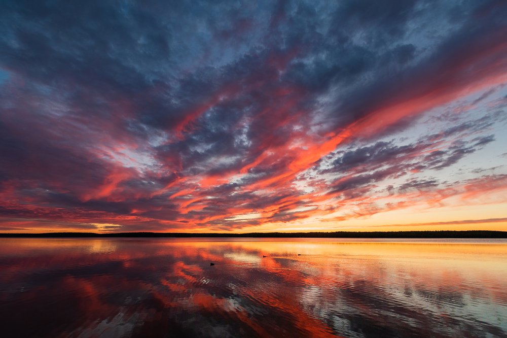 Огненный закат