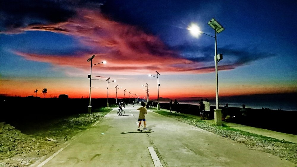 Skate Boarding/Sunset