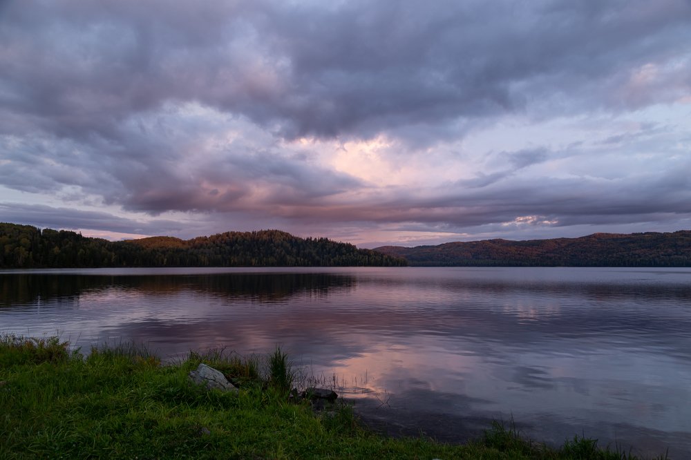 Закат на озере Тиберкуль