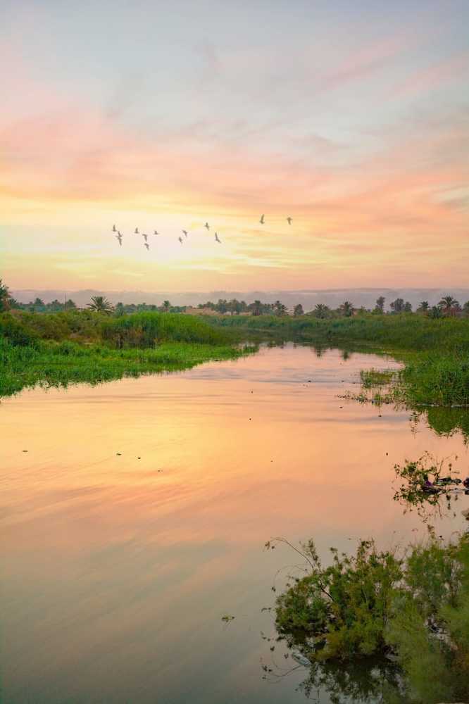 Photography at sunset before sunset