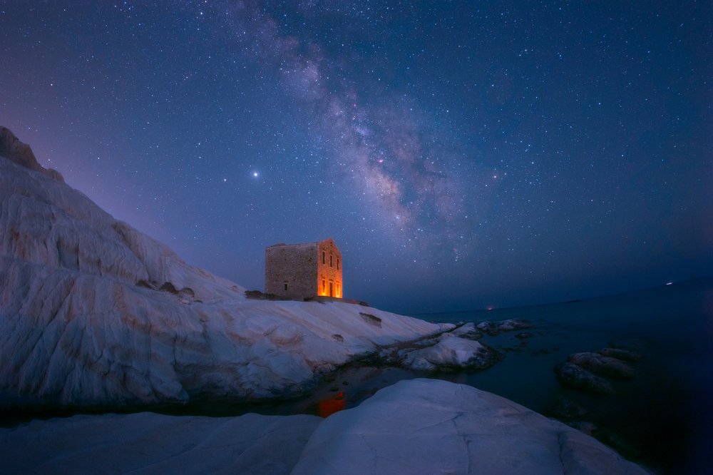 Milky Way Over Punta Bianca's Bay