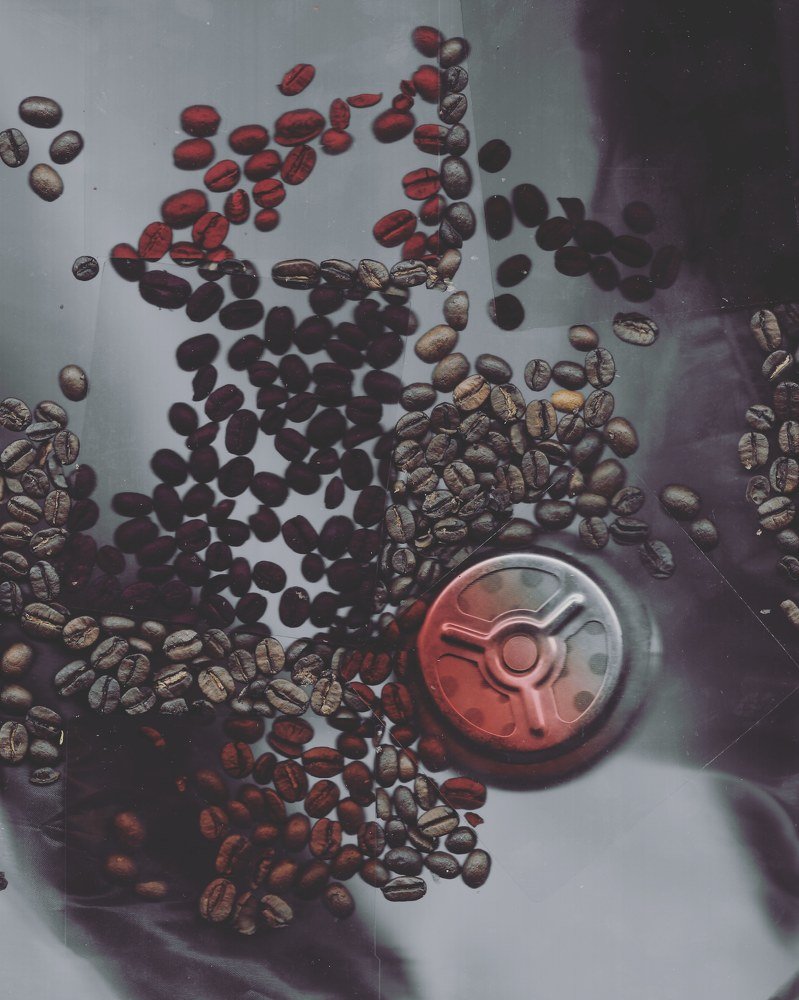 Layers of shapes and beans