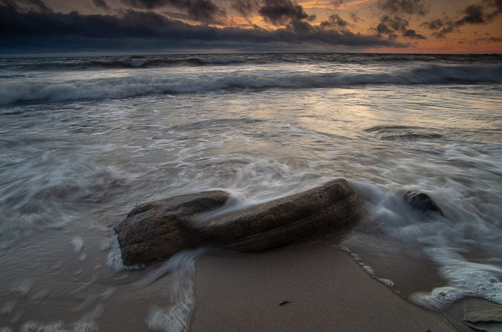 Закат на заливе