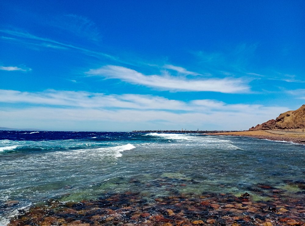 When sky and sea match.