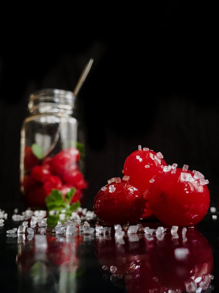 Cherries in the dark