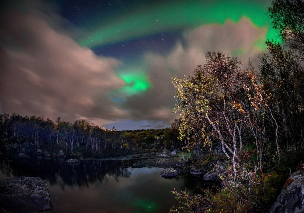 Осенняя ночь на Кольском.