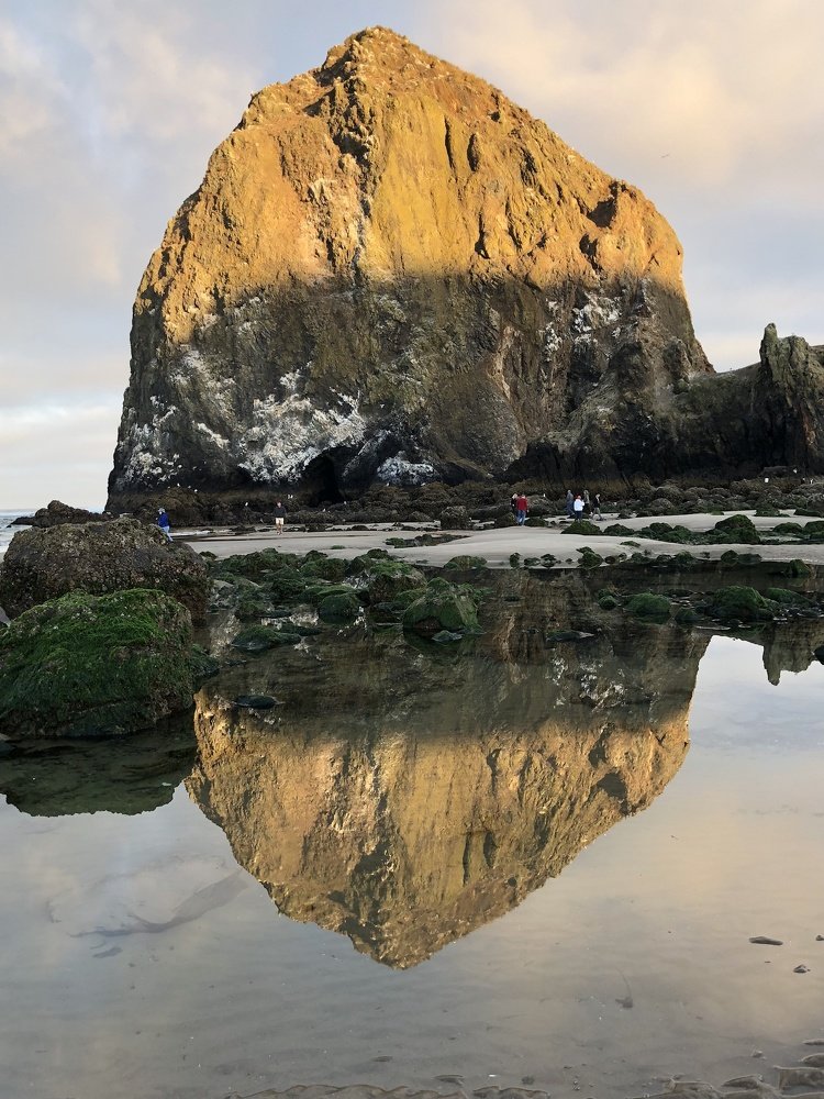 Haystack Rock reflection
