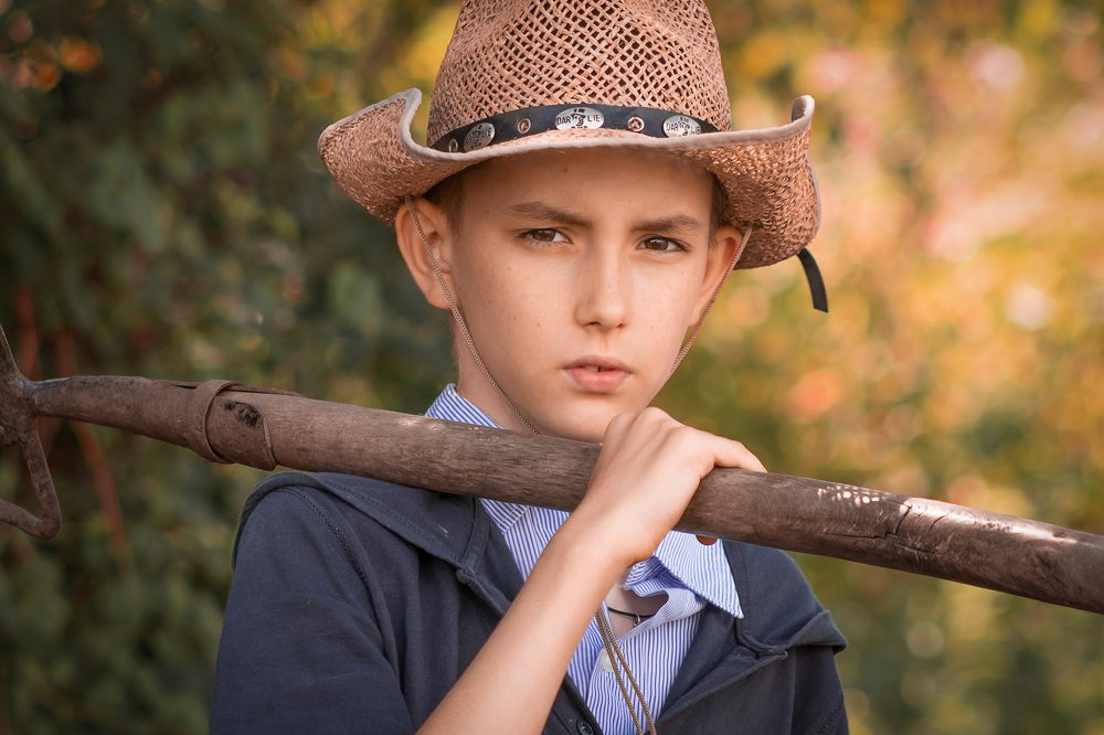 Родион в деревне...