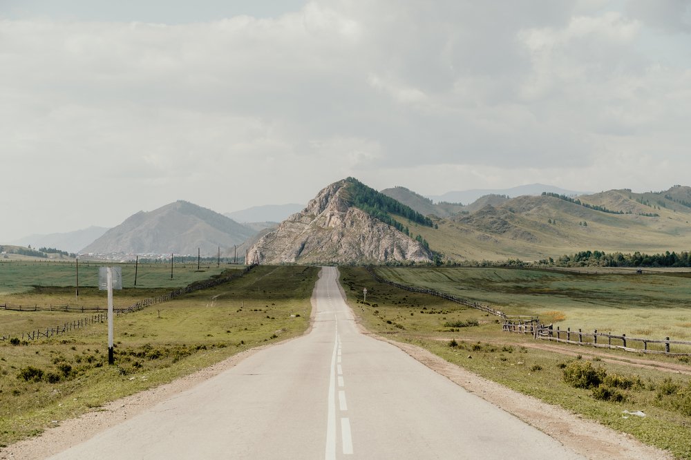Road in the Altai mountains