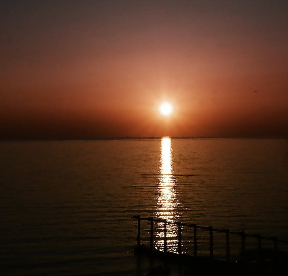 sun goes down