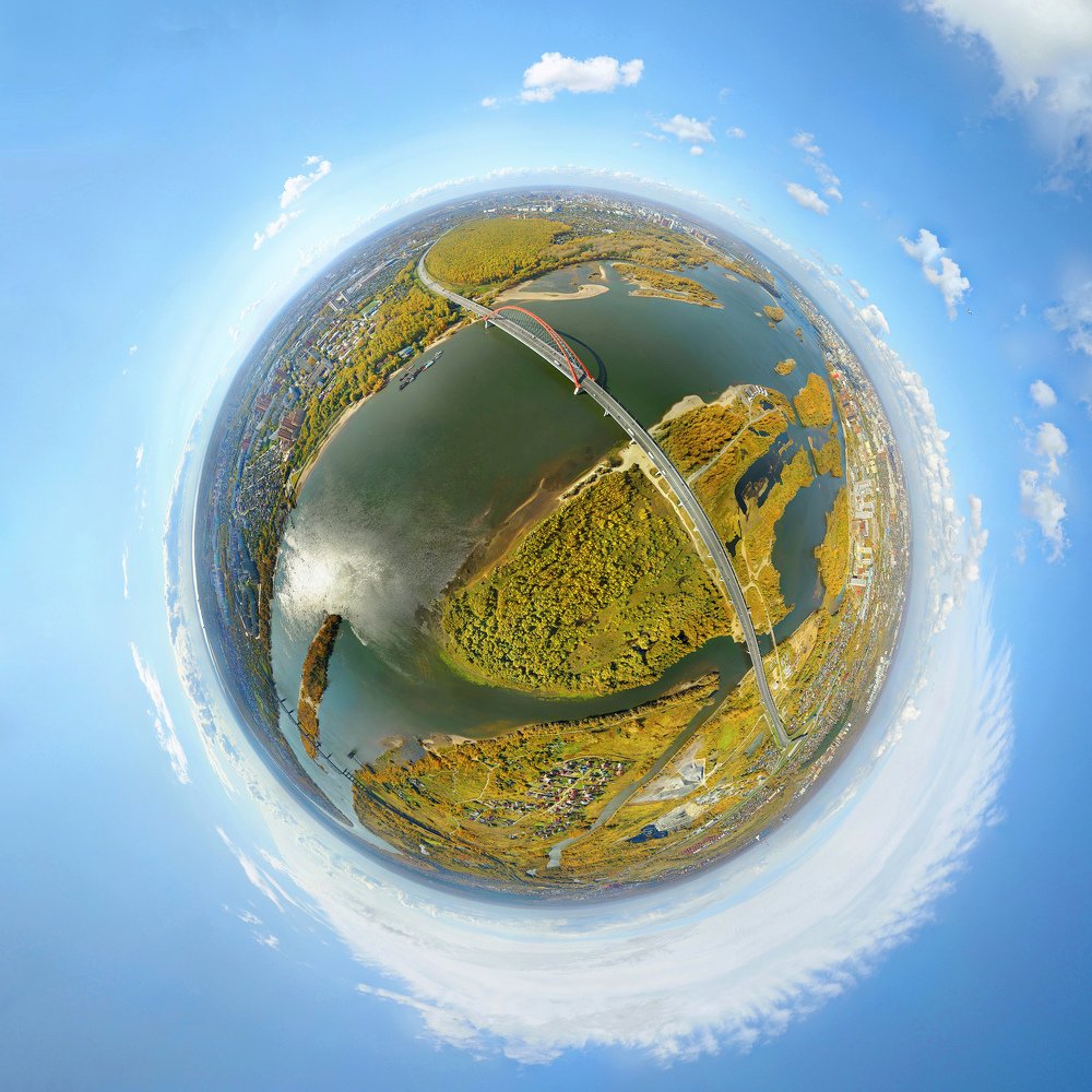 Бугринский мост через реку Обь.