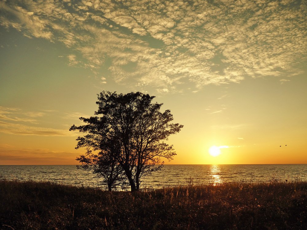 Sunset over Baltic Sea