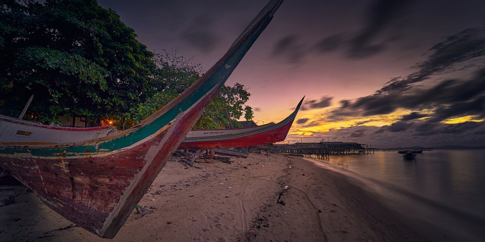 Lined Up During Dusk