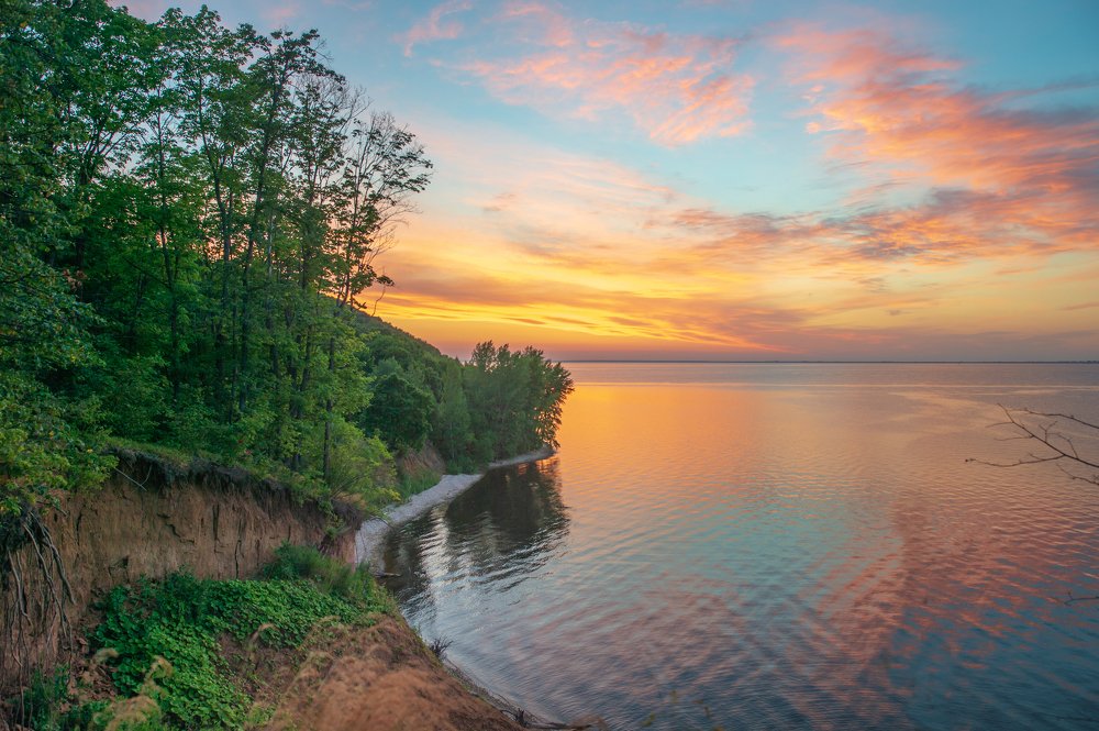 Закат на море