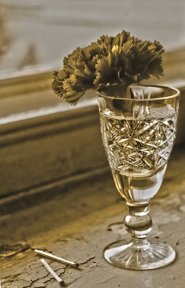 Гвоздика в бокале