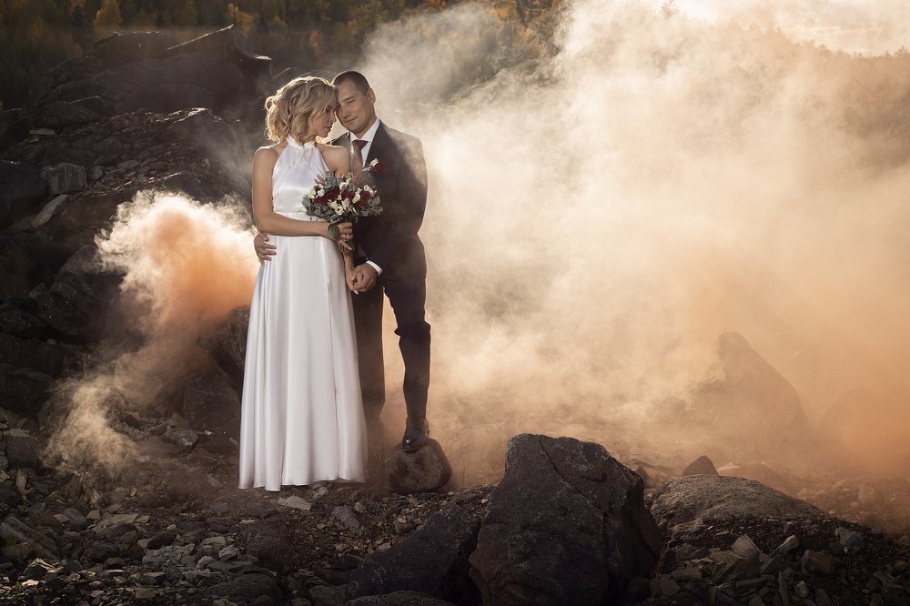 Свадебное фото может быть таким